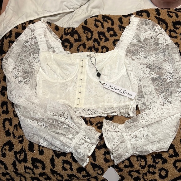 For Love and Lemons delicate lace top - Picture 1 of 8